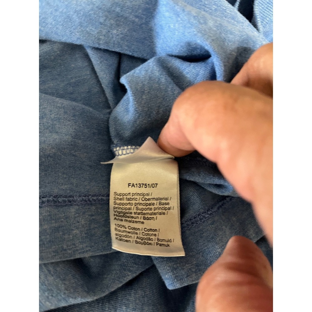 Lacoste Mens Regular Fit Script Logo Graphic T-Shirt Blue XXL FR 7 FA13751-07 - Picture 6 of 8